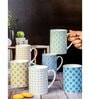 Bone China Tea/Coffee Large Mug Set of 6pcs