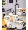 Bone China Tea/Coffee Medium Mug Set of 6pcs
