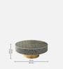 Bone Inlay Geo Coffee Table in Black Colour Bone Inlay Geo Coffee Table in Black Colour