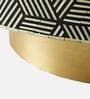 Bone Inlay Geo Coffee Table in Black Colour Bone Inlay Geo Coffee Table in Black Colour