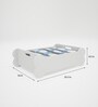 Bone Small Dog Bed in White Colour