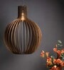 Innova Bongo Black Wooden Hanging Light