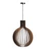 Innova Bongo Black Wooden Hanging Light