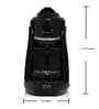 Bonhomia Boho Black Single Serve Capsule 1360W Espresso Coffee Maker