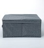 Grey Polyester & Cardboard Wardrobe Box (L: 17.7, W: 13.8, H: 7.1)