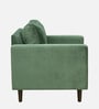 Bonito Velvet 1 Seater Sofa In Green Colour