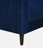 Bonito Velvet 1 Seater Sofa In Royal Blue Colour