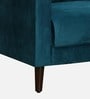Bonito Velvet 1 Seater Sofa In Teal Blue Colour
