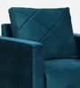 Bonito Velvet 1 Seater Sofa In Teal Blue Colour