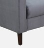 Bonito Velvet 1 Seater Sofa In Fossil Grey Colour