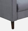 Bonito Velvet 1 Seater Sofa In Fossil Grey Colour