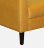 Bonito Velvet 1 Seater Sofa In Yellow Colour