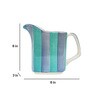 Bonnet 600ml Blue & Green Ceramic Water Jug