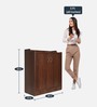 Bonny Shoe Cabinet in Brown Finish