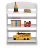 Bookshelf Solid Wood Kids Bookshelf in White Finish