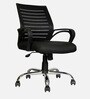 Boom Breathable Mesh Ergonomic Chair In Black Colour