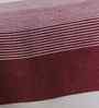 Maroon Borana Striped Bath Towel 75 Cm