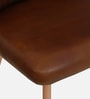Borba Leather Dining Chair In Antique Copper Matte Finish
