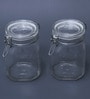 1 Ltr Glass Jar Set of 2