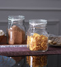1 Ltr Glass Jar Set of 2