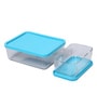 Transparent Glass Square Container 1.1 L