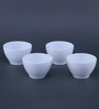 Small 575ml White Opalware (Set of 4) Dinner Bowl