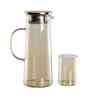 Borocilicate Water Jug Set In Gold Colour With 1 Jug 6 Glasses