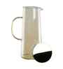 Borocilicate Water Jug Set In Gold Colour With 1 Jug 6 Glasses