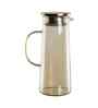 Borocilicate Water Jug Set In Gold Colour With 1 Jug 6 Glasses