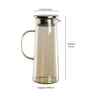 Borocilicate Water Jug Set In Gold Colour With 1 Jug 6 Glasses