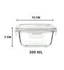 Borosilicate Glass Containers for Kitchen(Set of 1-300ml)