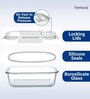 Borosilicate Glass Containers for Kitchen(Set of 1-300ml)