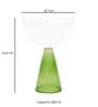 Borosilicate Pyramid Stem Cocktail Glasses Set of 2