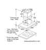Bosch 90 cm 800 m3h Hood Chimney (Model No: Dib098G50I)