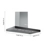 Bosch 90 cm 800 m3h Hood Chimney (Model No: Dwb098G50I)
