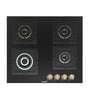 BOSCH Automatic Glass Hob 4 Brass BURNER Black 60 CM PNH6B6F20I