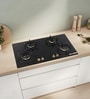 BOSCH Series 4 Gas Hob 90 CM Tempered Glass Black PNF9B6G20I