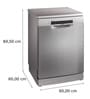 BOSCH Series 6 Free-Standing Dishwasher 60 CM Brushed Steel SMS6HMI00I
