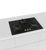 BOSCH Series 6 Gas Hob 75 CM Tempered Glass Black PND7B6F20I