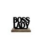 Boss Lady Black Mango Wood & Iron Showpiece