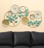 Bossa Leaves Wall Decor With Clock
