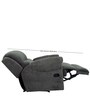 Boston Fabric 1 Seater Manual Recliner in Grey Colour