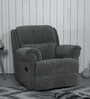 Boston Fabric 1 Seater Manual Recliner in Grey Colour