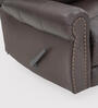 Boston Half Leather 1 Seater Manual Recliner In Brown Color