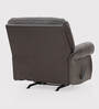 Boston Half Leather 1 Seater Manual Recliner In Brown Color
