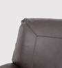 Boston Half Leather 1 Seater Manual Recliner In Brown Color