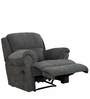 Boston Fabric 1 Seater Manual Recliner in Grey Colour