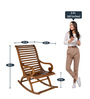 Boston Rocking Chair in Teak Colour