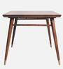 Berlin Solid Wood 4 Seater Dining Set In Walnut Finish