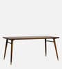 Berlin Solid Wood 4 Seater Dining Set In Walnut Finish